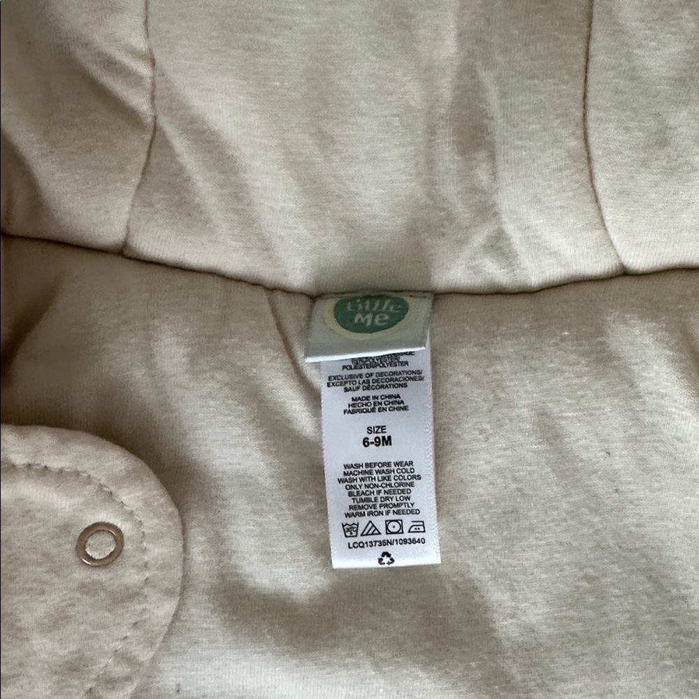 Little Me Fuzzy Bear Pram Suit 6-9 Month - Picture 6 of 6